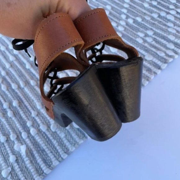 No. 6 Lace Up Clog Sandals EU38 - Picture 3 of 5